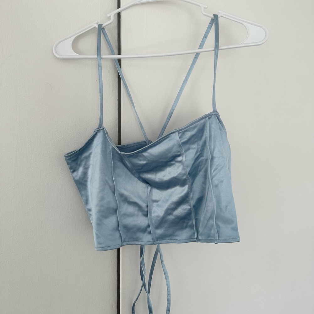 Satin Crop Top